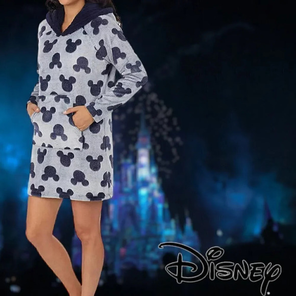 Disney | Mickey Mouse Lounger with Sherpa Hood Pajama | Size M - Picture 5 of 5